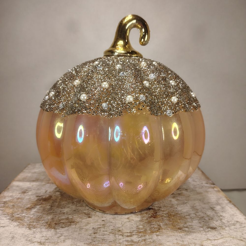 Gold and Silver Decorative Pumpkin
